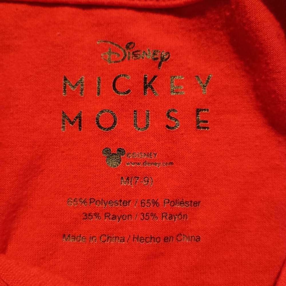 MICKEY & MINNIE T-SHIRT - Medium Kids // Disney Mouse Girls Tee Shirt - Picture 5 of 8